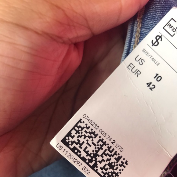 Pencil Jean Skirt US 10 EUR 42 - Picture 2 of 3